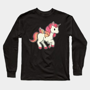 Unicorn with Wings Long Sleeve T-Shirt